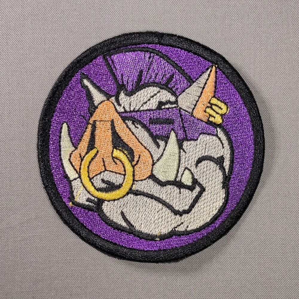 Bebop Purple Boar TMNT Iron On Patch | Mutant Boar Patch